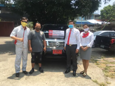 ภาพขอบคุณลูกค้า Nissan คุณเล็ก