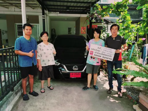 ภาพขอบคุณลูกค้า Nissan คุณเล็ก