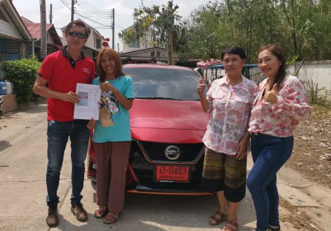 ภาพขอบคุณลูกค้า Nissan คุณเล็ก