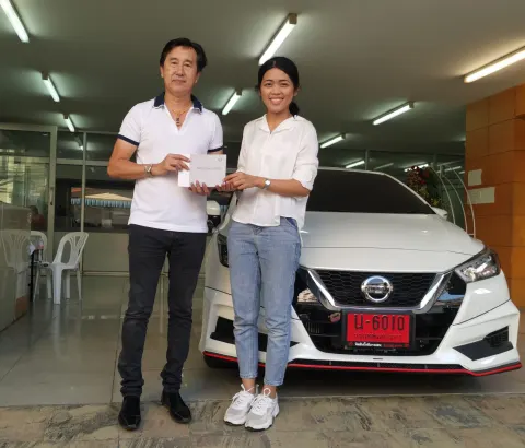 ภาพขอบคุณลูกค้า Nissan คุณเล็ก